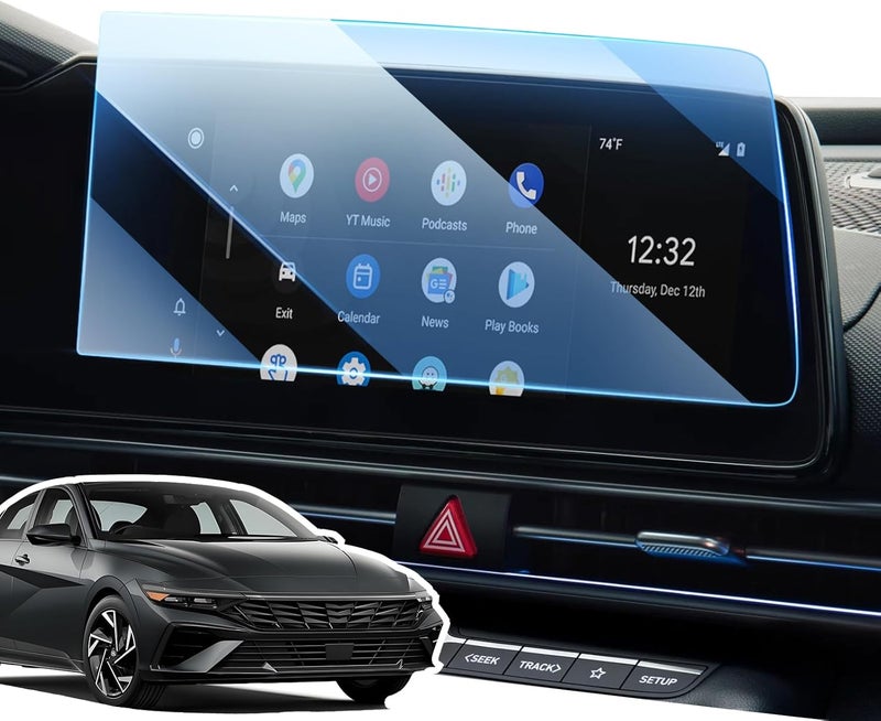 LANGBEAN Screen Protector for 2025 2024-2021 Hyundai Elantra 10.25" Touchscreen, HD Clear, High Sensitivity, 9H Tempered Glass Car Navigation Screen Protector - Image 1